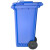 舒蔻(Supercloud)户外垃圾桶大号带盖环卫带轮小区物业商用塑料分类室外大容量垃圾箱 240L蓝