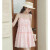 保罗普朗格法式小清新碎花吊带连衣裙女夏季新款公主裙感裙子小个子 粉红色 S