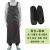 夏季薄款双肩防水布围裙韩版时尚家务耐酸碱厨房工作食堂围腰 黑色+套袖