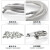 304不锈钢包塑钢丝绳透明包塑晾衣绳包胶涂塑带皮钢绞线 软钢丝 3mm