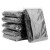 海斯迪克 HKY-85 加厚平口黑色垃圾袋 酒店环卫商用工业办公专用 黑色塑料袋平口大垃圾袋（100只） 80*90cm
