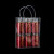 庄太太【24.5*22*6.5cm】PVC塑料透明手提袋礼品袋50个小礼物包装袋手拎袋子ZTT-9324B