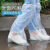 一次性雨鞋鞋套下雨天防水防滑透明脚套室外塑料加厚耐磨防雨器工业品 zx20只加大加厚 高品质+不易破损