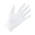 白手套棉尼龙工厂碳纤维护静电作业劳保加厚耐磨透气薄白棉手 中厚棉手套1双 2号