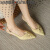 马登·凯瑟琳（MADDEN KATHAYINE）品牌凉鞋女2024夏季新款时尚小众法式褶皱尖头高跟鞋轻奢百搭女鞋 米白色 5cm 34