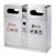 不锈钢户外分类垃圾桶箱不可物业售楼地铁环保室内外果皮双筒 A-60B(540*250*700mm)