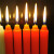 红白蜡烛家庭应急照明停电蜡烛耐用普通供佛浪漫西餐长杆腊烛救援 红色加粗款1.7×18cm 10根