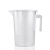 量杯带刻度量筒厨房烘培奶茶店器具小工具塑料量具计量杯加厚全套 量杯-无盖小到大6个