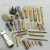 定制定制加工铜插针插孔 航空连接器插头公母铜针 pin针 水实心镀 15冠簧公母针10个