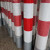 黛惑警示立柱红白反光柱预埋道口标安全防撞墩路口标固定住黄黑隔离柱 塑料立柱不含螺丝