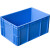 周转箱塑料盒子长方形户外手提螺丝盒收纳零件盒EU箱物流胶框胶箱 46箱盖蓝色/1个 带卡扣 工业级品质
