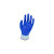 恒辉/HANVO 防护手套 涤纶针织浸蓝色丁腈 M码(8码) 10双 NE3001 劳保园艺维修耐用耐磨 白色+蓝色