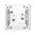 ABB开关插座面板 86型10A斜五孔 错位二三极插座 盈致系列白色 CA205