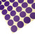 海斯迪克 HKW-259 彩色不干胶圆点标签贴纸 圆形铜版色标分类记号贴纸 25mm紫色（600贴）