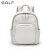 高尔夫（GOLF）双肩包女休闲女士小背包ipad电脑包学生书包防泼水旅行包 银雾灰