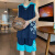 迪士尼（Disney）12岁男孩衣服夏季无袖背心12-15岁冰丝速干t恤13篮球服男童套装14 A10上青色(背心+五分裤) 品质 L码(100-120斤)