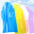 安全先生5件一次性雨衣外套女透明成人防唾沫防水防汛雨服户外开扣防护一次性雨披 颜色随机 均码