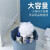 其他品牌日式有盖水桶手提可坐塑料桶带盖子洗澡幼儿园收纳装鱼桶凳 8L#灰蓝【可坐可手提】