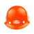 千惠侬焊工专用带安全帽焊帽头戴式电焊面罩红钢纸全脸轻便隔热防护神器 桔色安全帽(配铁耳朵)