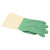 冰禹 乳胶橡胶劳保手套 防水清洁防护手套 31cm深绿M码