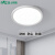 雷士照明（NVC） LED吸顶灯 简约超薄纯色三防灯玄关卧室阳台灯走廊过道厨房浴室防蚊虫灯具 36W-三色光-哑黑