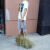 手工竹扫把无叶硬丝户外马路环卫庭院扫地扫帚工地小区清洁竹苕帚 布条无叶竹扫把