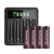 智能液晶充电器5号7号充电电池1.2V镍氢充电器五七号充电套装 UKL575配5号2200棕红色