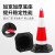 豫筑勋 橡胶路锥 交通设施警示柱 红白反光安全路障锥 道路施工圆锥桶雪糕桶70全反   3kg一个价