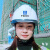 智宙中国建筑安全帽工地高端工程头盔国标白色工作帽领导定制logo 桔色中国建筑铁徽章