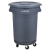 超宝（CHAOBAO）C-105 储物桶 带盖圆桶塑料垃圾桶工业搬运桶 可移动底座