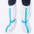 德银 性使用鞋套脚套无纺布独立包装 蓝色升级款10双高筒鞋套
