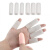 硅胶手指保护套防干裂保湿手指套受伤手指写字防磨手指防痛 白色小号闭口4个