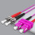 光纤跳线LC-LC-SC-FC-ST万兆多模双芯OM4光纤线40G尾纤工程电信级3/5/10米 SC-ST 多模双芯 OM4 30m
