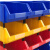 零件盒组合式物料盒货架斜口分类收纳箱螺丝盒元件盒工具盒塑料盒 加厚蓝C2#520*350*190 红黄蓝3色可选