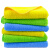 艾美雅保洁专用擦地抹布擦家具拖地毛巾吸水不留痕不掉毛家务清洁易清洗 40x40cm加厚6条装蓝绿黄各2