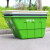 格圣奇垃圾车车体垃圾清洁车三轮环卫保洁车车体C5259绿色400L无盖