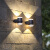 灯典（DENG DIAN）户外上下双头防水壁灯别墅露台庭院花园外墙阳台通道LED室外简约氛围灯B-003037 12W 3000K
