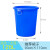 圆形大号加厚塑料大水桶储水带盖胶桶商用特大容量环卫垃圾桶 蓝色120L无盖 加厚