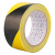 韩曼柯 PVC警示胶带地板胶彩色划线胶带黑黄斑马线警戒地贴标识胶带 宽4.5cm*长18M