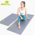 MDBuddy 瑜伽垫双色PVC高档瑜伽垫专业训练垫带金属扣眼可悬挂瑜伽垫 1730*600*8mm