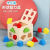 久耀几何形状配对积木十三孔智力盒儿童积木玩具幼儿园早教教具 智慧方形四柱