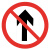 钢隋 反光交通安全标牌 φ60cm 1.5mm厚铝板 交通指示牌可定制 禁止直行 一块价