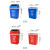 定制分类垃圾桶无盖小区工业办公区广场大中小塑料环卫垃圾桶 天蓝色 30L无盖-可回收物