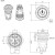 金属按钮开关16双色按钮三色按钮带灯LED高亮指示灯复位自锁开关 红绿黄三色共阳复位3-6v