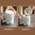 欧菲斯马克杯带盖304不锈钢大容量咖啡杯带搅拌勺学生水杯子 商务灰-带折叠勺-500ML
