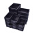黑色箱隔板带盖分格物料托盘盒胶框箱周转塑料刀卡 600*500*300