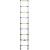 海斯迪克 铝合金伸缩梯 安全爬梯升降梯子 折叠便携多功能工程梯竹节梯 13步单面梯3.8米 HKA-123