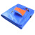 伏兴 篷布防雨布 塑料防水布遮雨遮阳pe蓬布 蓝桔色8米*20米