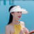 瑞桓柏风扇帽子成人帽子女夏季新款空顶帽旅游户外遮阳帽太阳帽可调节充电风扇帽 黑色COOL字母风扇帽 可调节