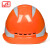 飞迅安全帽 FX-05-3M ABS新国标反光条 透气防砸抗冲击绝缘 建筑施工头盔 橙色